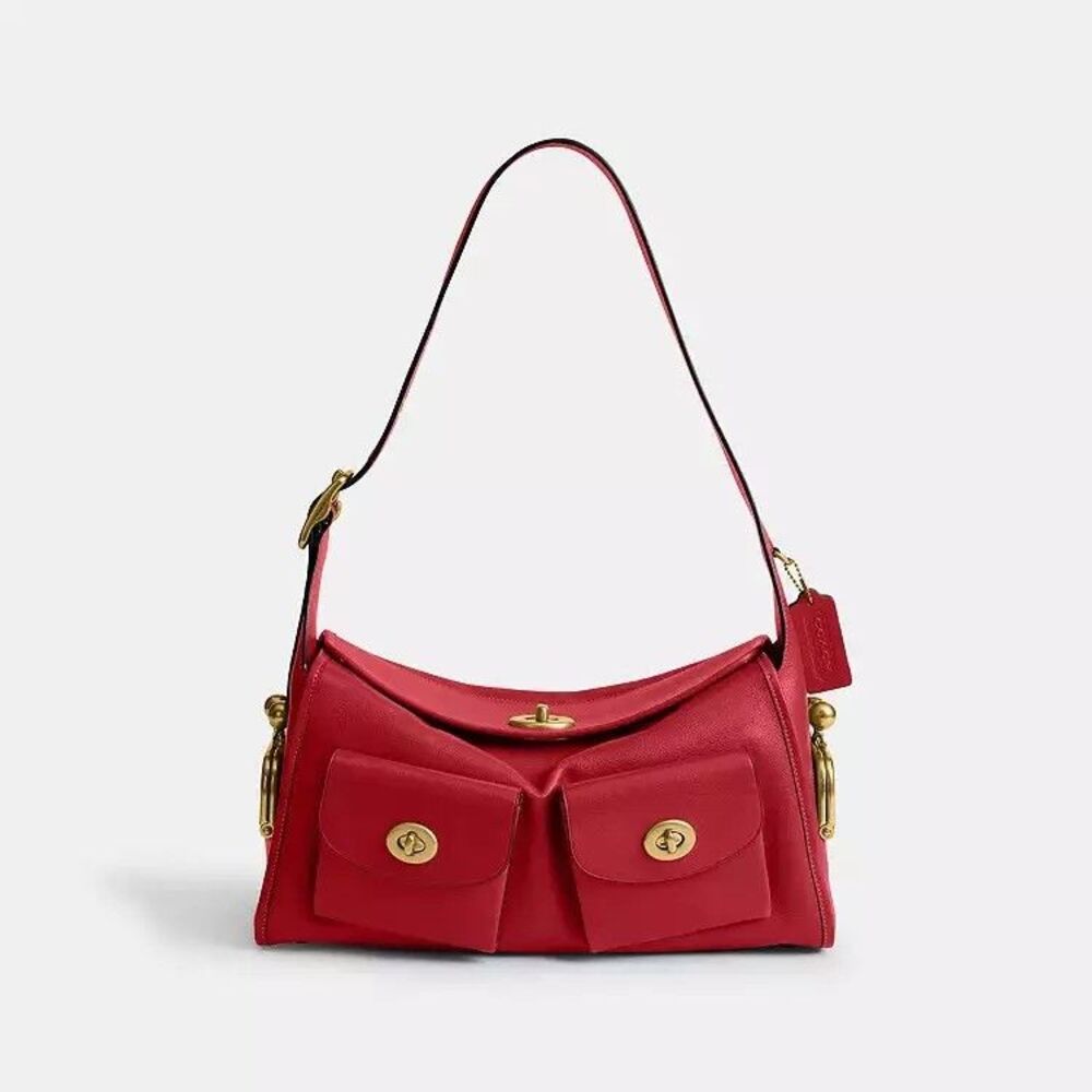Coach Scarlet Red Haversack Turlock Shoulder Bag -Nwt